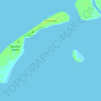 Topografische Karte Shishmaref, Höhe, Relief