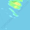 Topografische Karte Mistake Island, Höhe, Relief