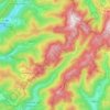Topografische Karte Réserve naturelle des Ballons Comtois, Höhe, Relief