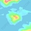 Topografische Karte Dolgoi Island, Höhe, Relief