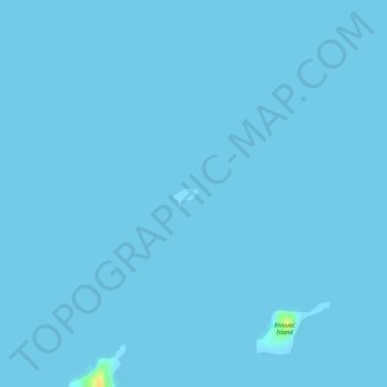 Topografische Karte North Channel Island, Höhe, Relief