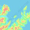 Topografische Karte Unalaska, Höhe, Relief