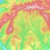 Topografische Karte Forêt domaniale de la Grésigne, Höhe, Relief