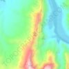 Topografische Karte Grand Wash Cliffs, Höhe, Relief