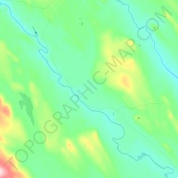 Topografische Karte Linaälven, Höhe, Relief