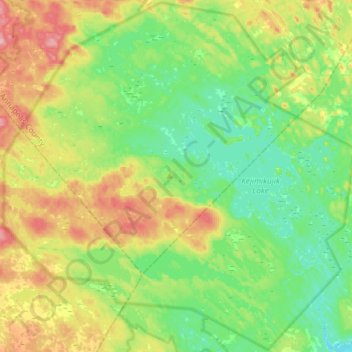 Topografische Karte Kejimkujik National Park and National Historic Site of Canada, Höhe, Relief