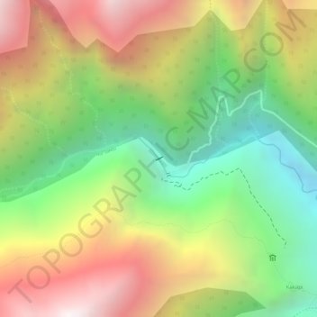 Topografische Karte Represa de Cacapi, Höhe, Relief