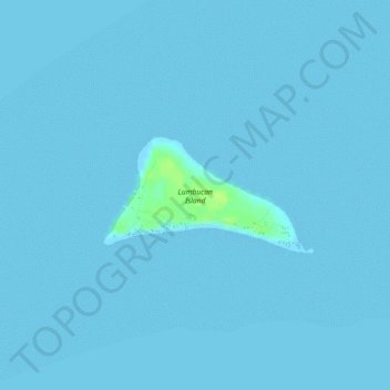 Topografische Karte Lumbucan Island, Höhe, Relief