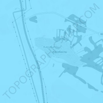 Topografische Karte Карабаглы, Höhe, Relief