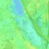 Topografische Karte Zennevallei met het Kasteeldomein van Relegem, Höhe, Relief