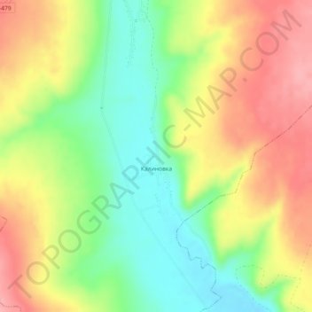 Topografische Karte Калиновка, Höhe, Relief