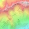 Topografische Karte Glacier de Planpincieux, Höhe, Relief