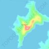 Topografische Karte Sibale Island, Höhe, Relief