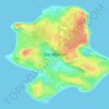 Topografische Karte Isla Maillén, Höhe, Relief