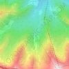 Topografische Karte Niżnia Goryczkowa Rówień, Höhe, Relief