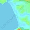 Topografische Karte Agonda Beach, Höhe, Relief