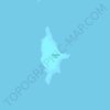 Topografische Karte Big Whale Cay, Höhe, Relief
