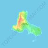 Topografische Karte Isla Doña Sebastiana, Höhe, Relief