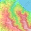 Topografische Karte Ribeira da Janela, Höhe, Relief