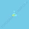 Topografische Karte Saba Island, Höhe, Relief