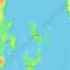 Topografische Karte Isla Salamandra, Höhe, Relief