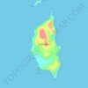 Topografische Karte Kapas Island, Höhe, Relief