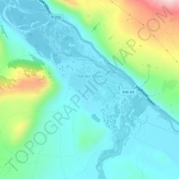 Topografische Karte Чаган-Узун, Höhe, Relief