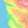 Topografische Karte heathland, Höhe, Relief
