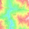 Topografische Karte Fómeque, Reliefkarte, Höhenkarte