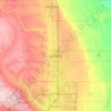 Topografische Karte Airdrie, Reliefkarte, Höhenkarte