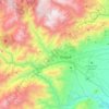 Topografische Karte Ibagué, Reliefkarte, Höhenkarte
