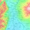 Topografische Karte Taiyuán, Reliefkarte, Höhenkarte