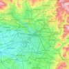 Topografische Karte Manchester, Höhe, Relief