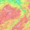 Topografische Karte Vulkaneifel, Höhe, Relief