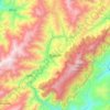 Topografische Karte Boconó, Reliefkarte, Höhenkarte