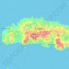 Topografische Karte KABUPATEN MANGGARAI, Höhe, Relief