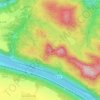 Topografische Karte Drohne, Höhe, Relief