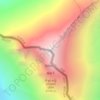 Topografische Karte Mount Everest, Höhe, Relief