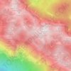 Topografische Karte Velebit, Höhe, Relief