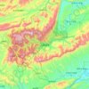Topografische Karte 武陵源区, Reliefkarte, Höhenkarte