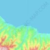 Topografische Karte Trabzon, Höhe, Relief