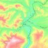 Topografische Karte 塔公乡, Reliefkarte, Höhenkarte