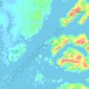 Topografische Karte Nuuk, Höhe, Relief