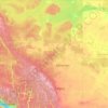 Topografische Karte Alberta, Reliefkarte, Höhenkarte