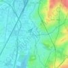 Topografische Karte Drogenbos, Reliefkarte, Höhenkarte