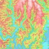 Topografische Karte Popran National Park, Höhe, Relief