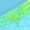 Topografische Karte La Panne, Reliefkarte, Höhenkarte