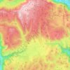 Topografische Karte Asiago, Höhe, Relief