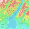 Topografische Karte Gardasee, Höhe, Relief