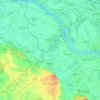 Topografische Karte Kalkar, Höhe, Relief